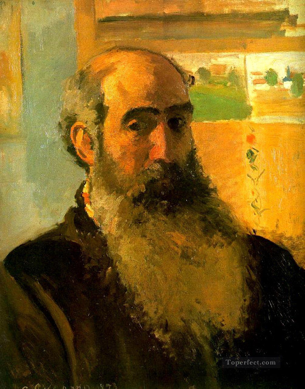 self portrait 1873 Camille Pissarro Oil Paintings